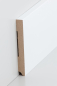 Preview: MDF Fußleiste weiß 100 mm