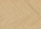 Preview: Klick Vinylboden Rigid SPC Eiche Cream Fischgrat Holzstruktur - inkl.Trittschall