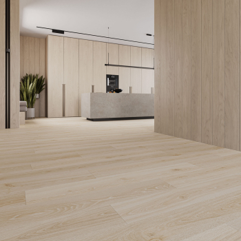 Preview: Klick Vinylboden Rigid SPC Eiche Tea Landhausdiele Holzstruktur