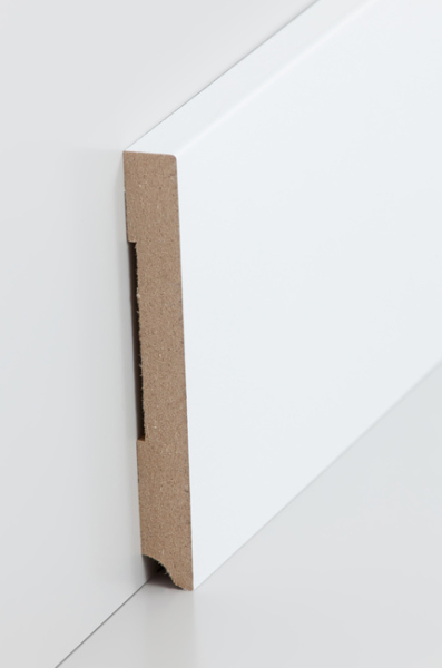 MDF Fußleiste weiß 110 mm