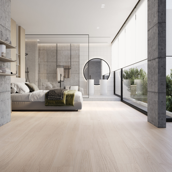 Klick Vinylboden Rigid SPC Eiche Silk Landhausdiele Holzstruktur - inkl. XPO Trittschall